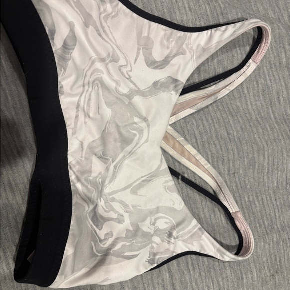 Marble Print Sports Bra - Picture 1 of 9